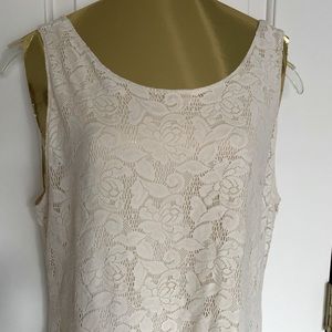 Candie’s lace dress sz L cream